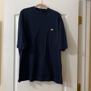 Navy XL Amen Corner men’s golf tee. Mock turtleneck collar.